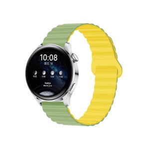 Suitable for Huawei GT2-4-6-PRO Samsung watch4 double color Silicone Magnetic Loop 20-22mm Watch band